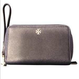 Saffiano Leather Wristlet clutch